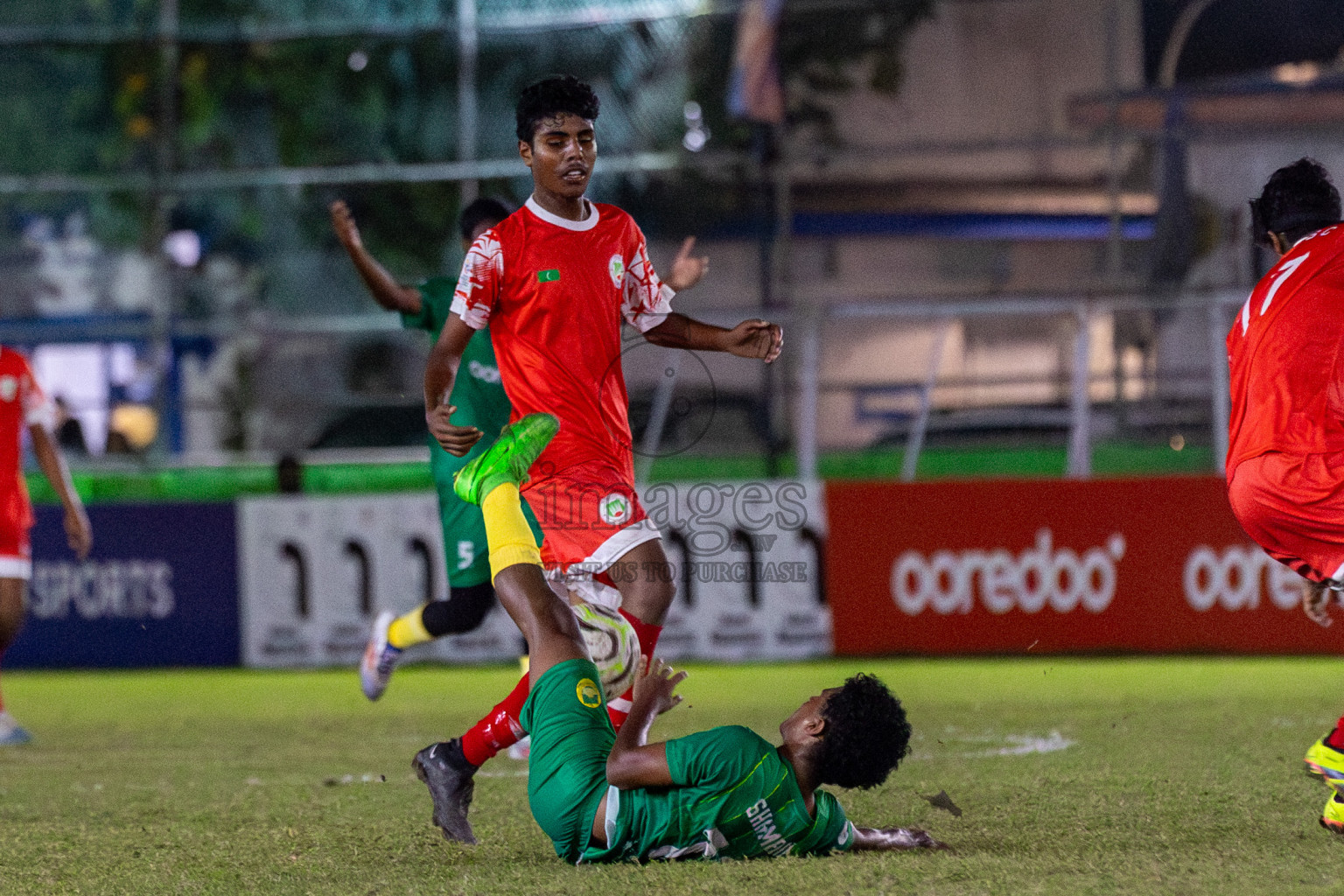 Maziya SRC vs Hurriya Sports Club in Day 12 of Dhivehi Youth League 2024 held at Henveiru Stadium on Wednesday , 18th December 2024. Photos: Shuu Abdul Sattar