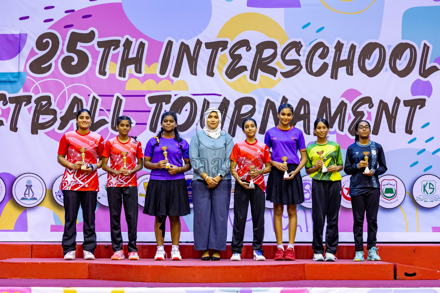 Closing Ceremony of Inter-school Netball Tournament held in Social Center at Male', Maldives on Monday, 26th August 2024. Photos: Hassan Simah / images.mv