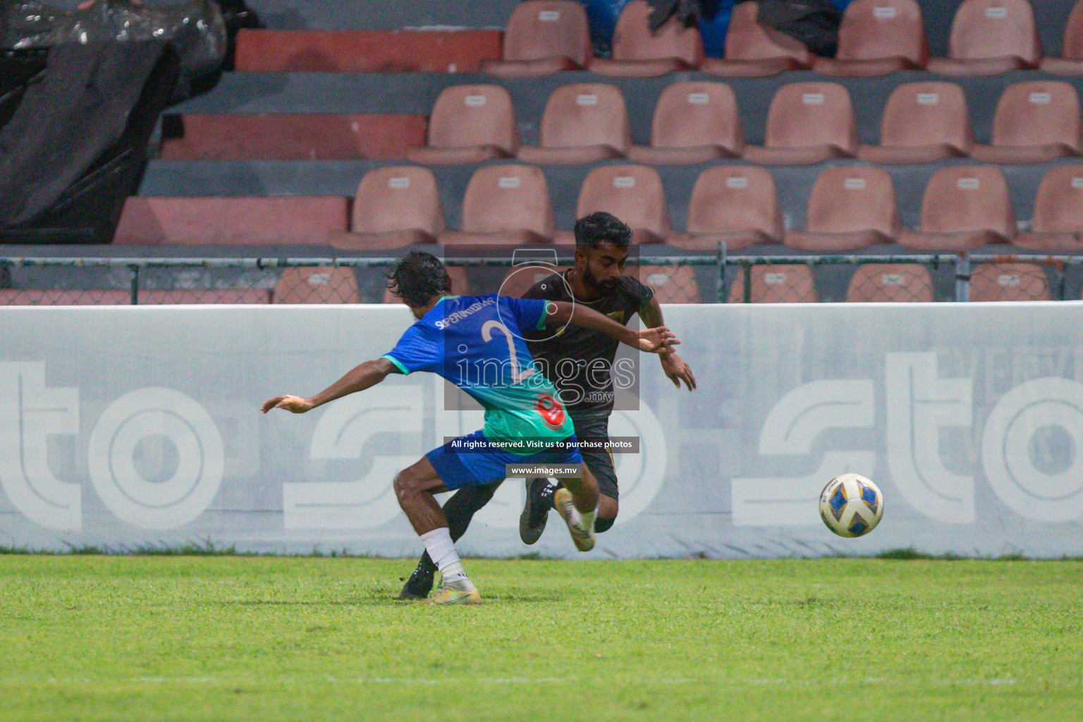 President's Cup 2023 - Club Eagles vs Super United Sports, held in National Football Stadium, Male', Maldives  Photos: Mohamed Mahfooz Moosa/ Images.mv