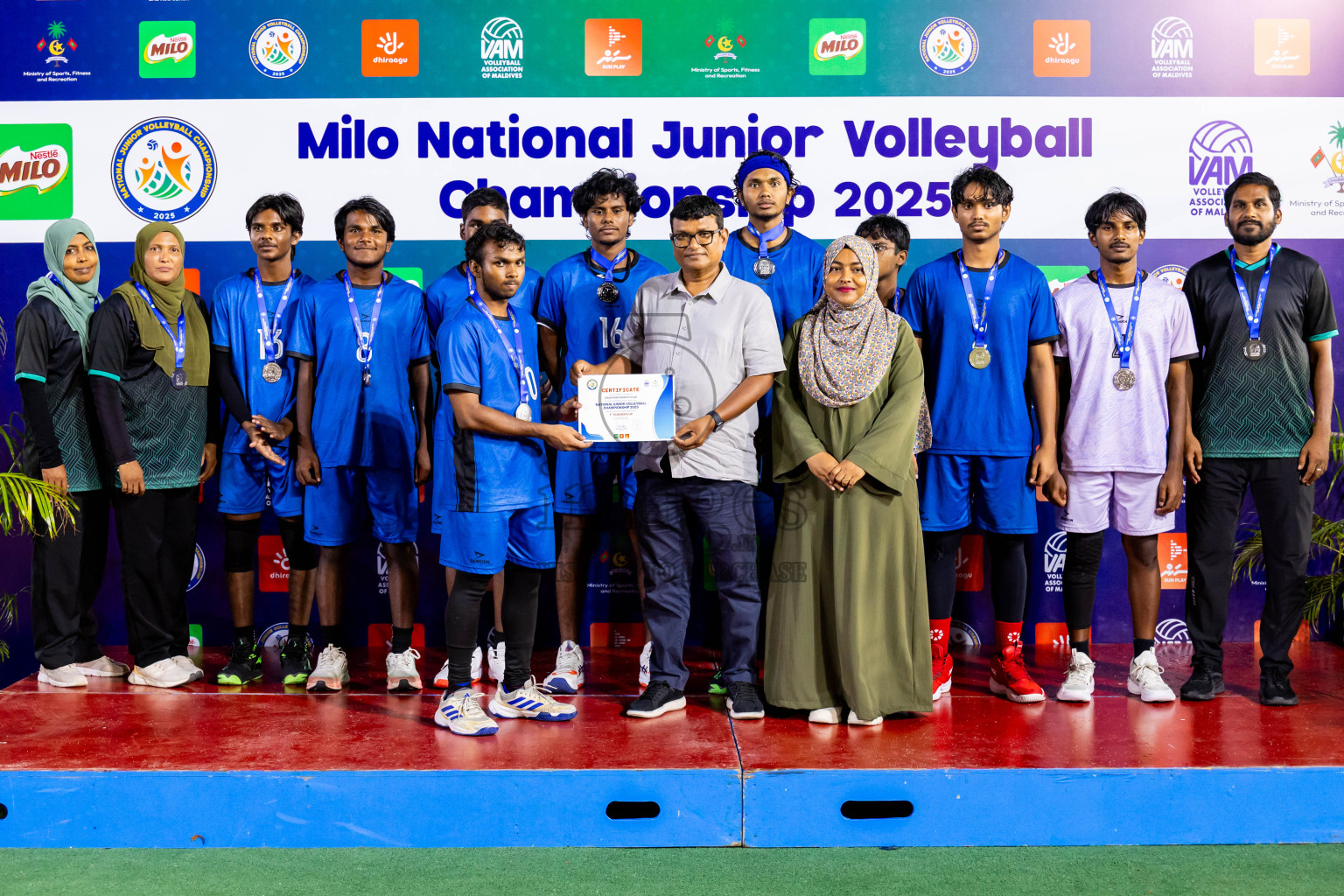 Maathoda Sports Club vs Sports Club City in the Finals of Milo National Junior Volleyball Championship 2025 Men's Division was held on Sunday, 30th November 2025 at Ekuveni Turf Court Male', Maldives. Photos: Nausham Waheed / images.mv