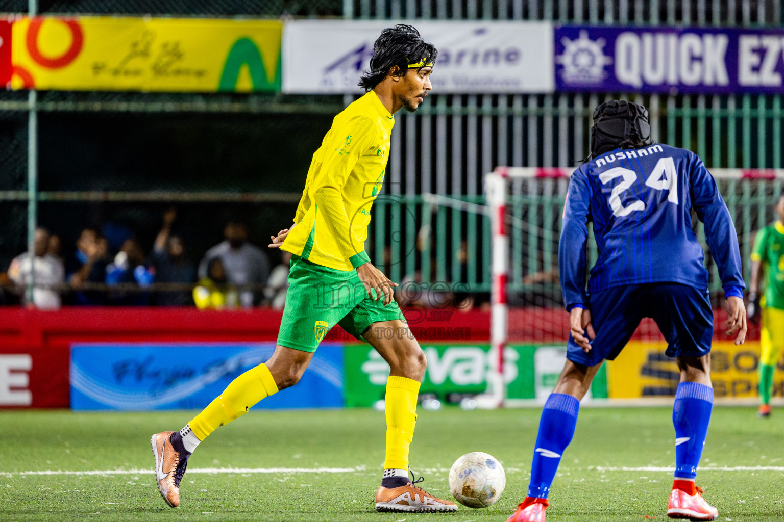 Gdh Vaadhoo vs GA Villingili in zone round Day 30 of Golden Futsal Challenge 2025 was held on Monday , 3rd February 2025, in Hulhumale', Maldives. Photos: Nausham Waheed / images.mv