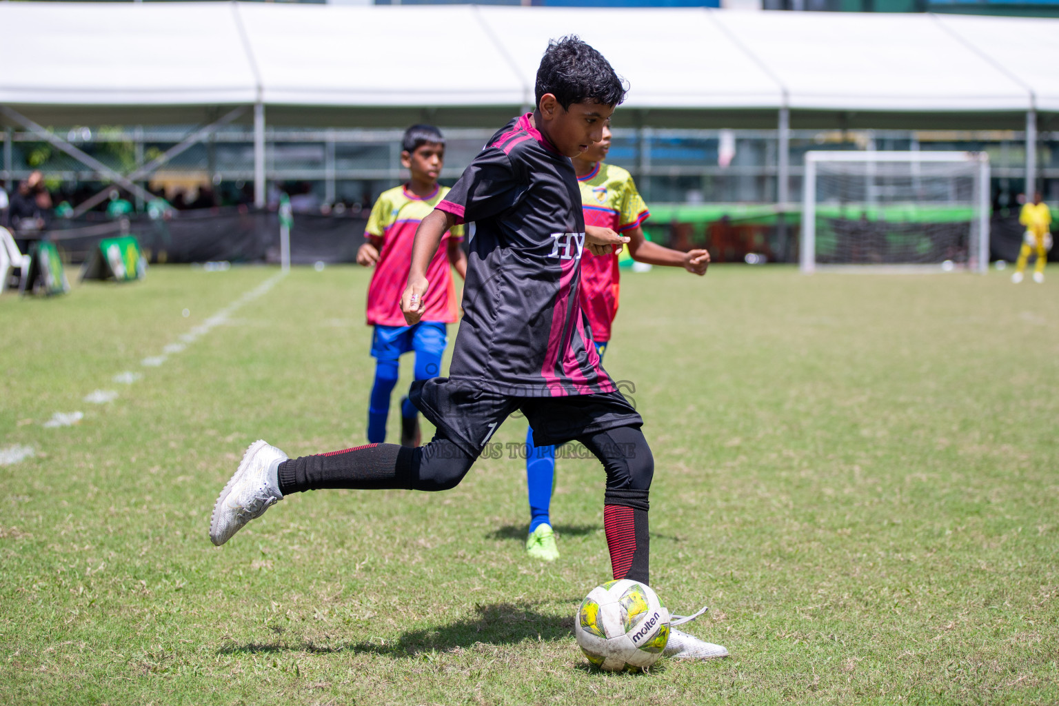 Day 3 of MILO Academy Championship 2024 - U12 was held at Henveiru Grounds in Male', Maldives on Saturday, 6th July 2024. Photos: Mohamed Mahfooz Moosa / images.mv