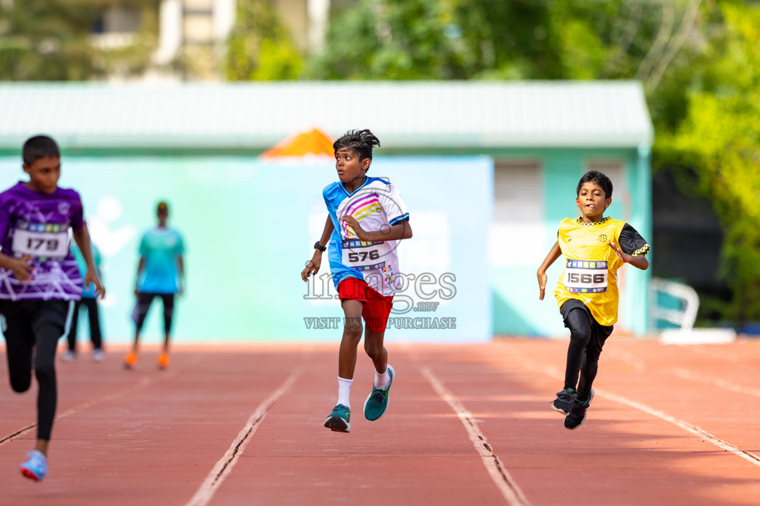 Day 2 of MWSC Interschool Athletics Championships 2024 held in Hulhumale Running Track, Hulhumale, Maldives on Sunday, 10th November 2024. Photos by: Ismail Thoriq / Images.mv