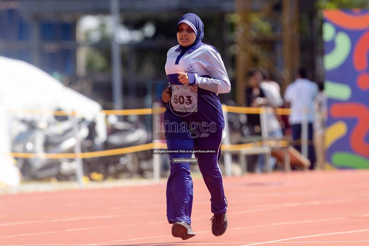 Day two of Inter School Athletics Championship 2023 was held at Hulhumale' Running Track at Hulhumale', Maldives on Sunday, 15th May 2023. Photos: Shuu/ Images.mv