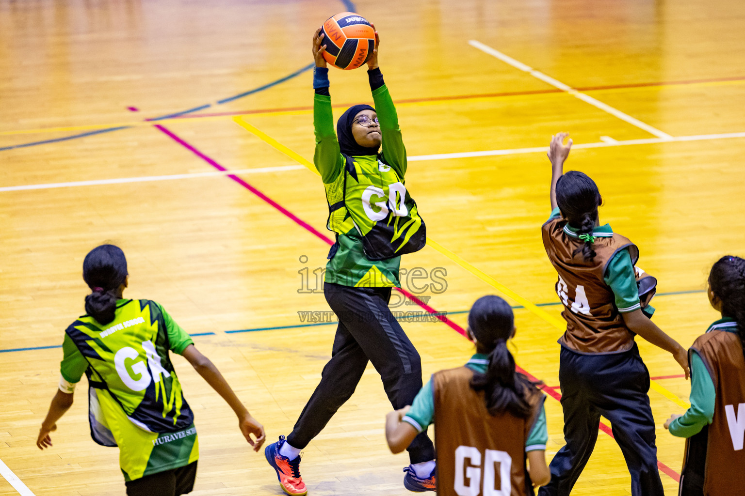 Day 7 of 25th Inter-School Netball Tournament was held in Social Center at Male', Maldives on Saturday, 17th August 2024. Photos: Nausham Waheed / images.mv