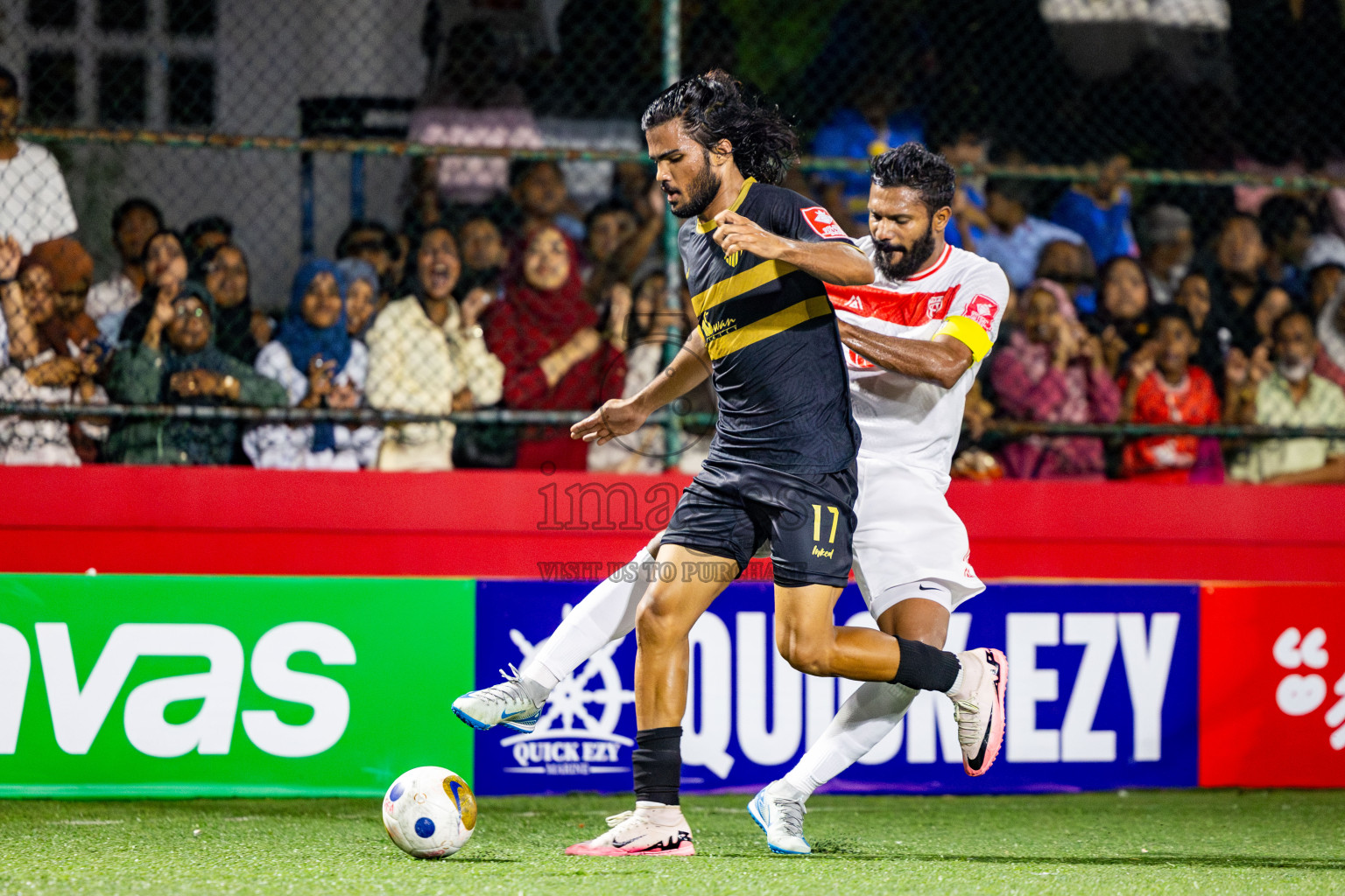 HA Utheemu vs HA Muraidhoo in Day 13 of Golden Futsal Challenge 2025 was held on Friday, 17th January 2025, in Hulhumale', Maldives. Photos: Nausham Waheed / images.mv