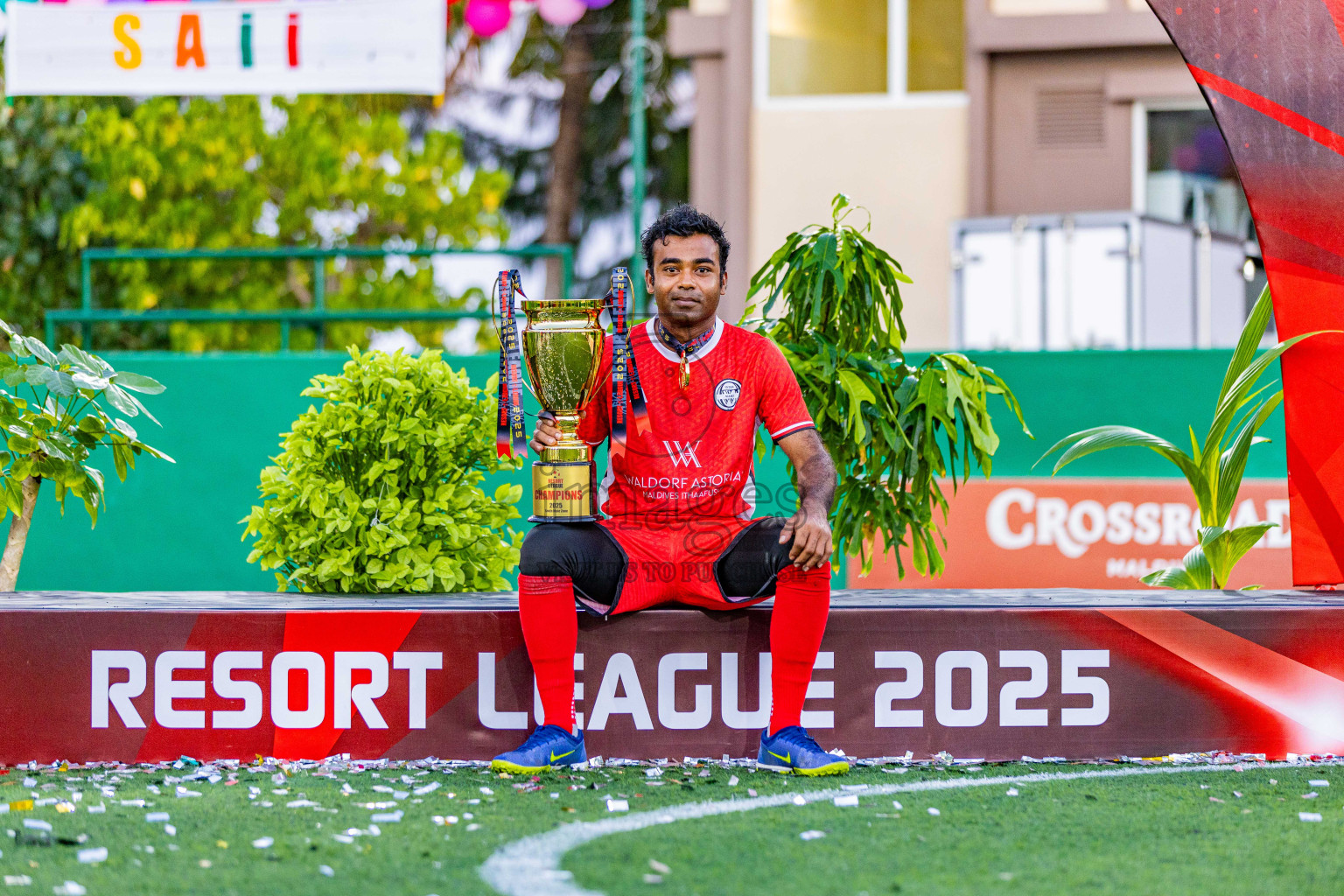 Waldorf Astoria vs SAII Lagoon in Finals of Resort League 2025 (South Male Zone) was held on Sunday, 19th October 2025 in Crossroads's Maldives, Photos: Areef Adam / images.mv