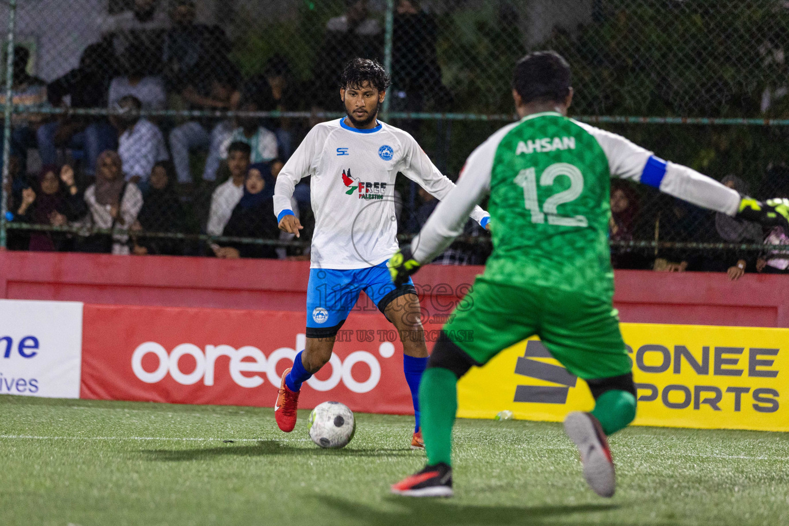 Th Madifushi vs Th Veymandoo in Day 20 of Golden Futsal Challenge 2024 was held on Saturday , 3rd February 2024 in Hulhumale', Maldives Photos: Nausham Waheed / images.mv