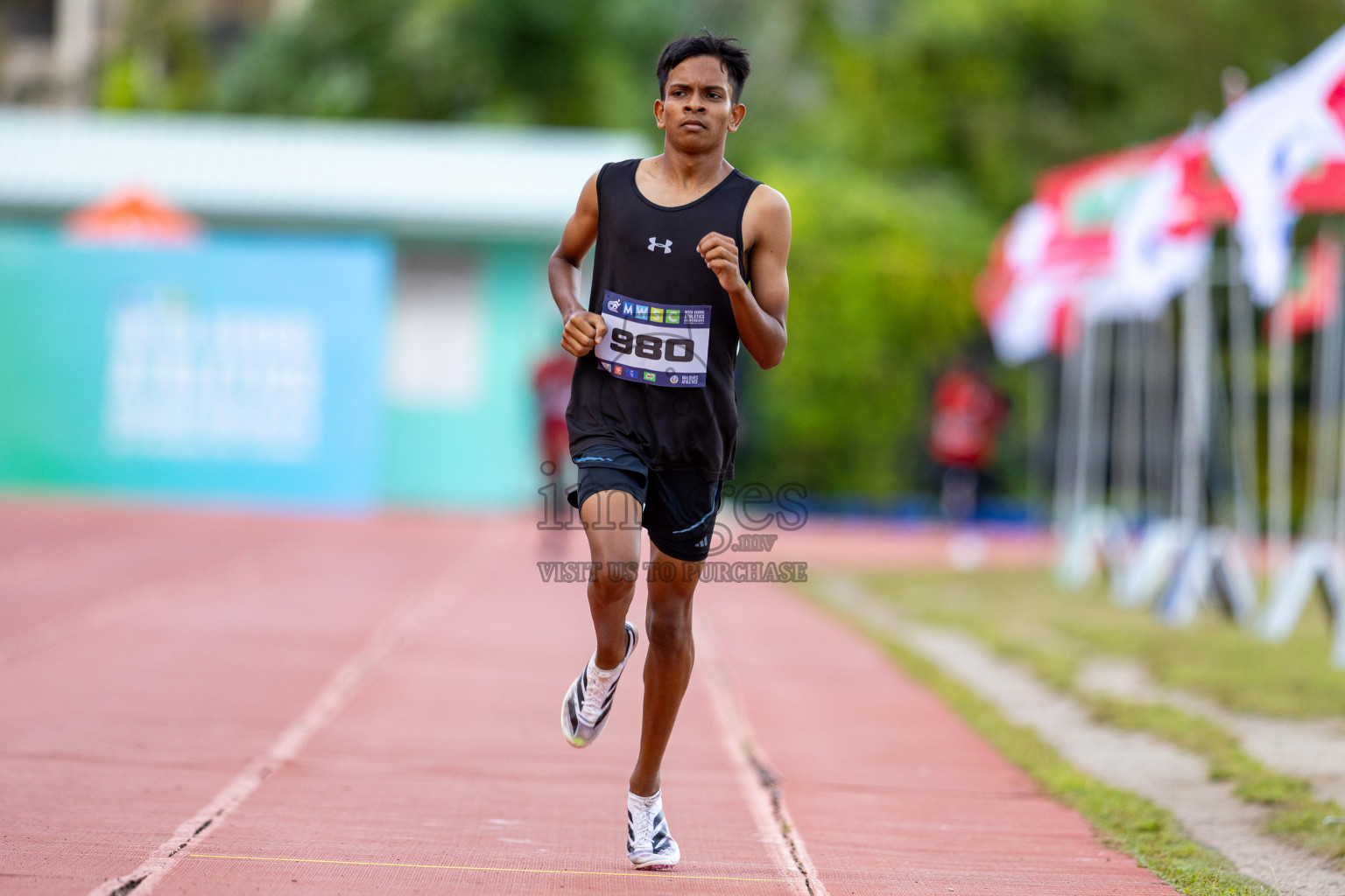 Day 2 of MWSC Interschool Athletics Championships 2024 held in Hulhumale Running Track, Hulhumale, Maldives on Sunday, 10th November 2024. Photos by: Ismail Thoriq / Images.mv