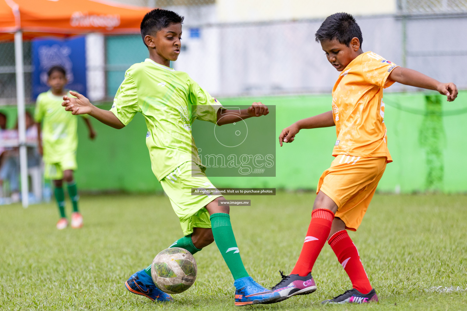 Day 1 of Milo kids football fiesta, held in Henveyru Football Stadium, Male', Maldives on Wednesday, 11th October 2023 Photos: Nausham Waheed/ Images.mv