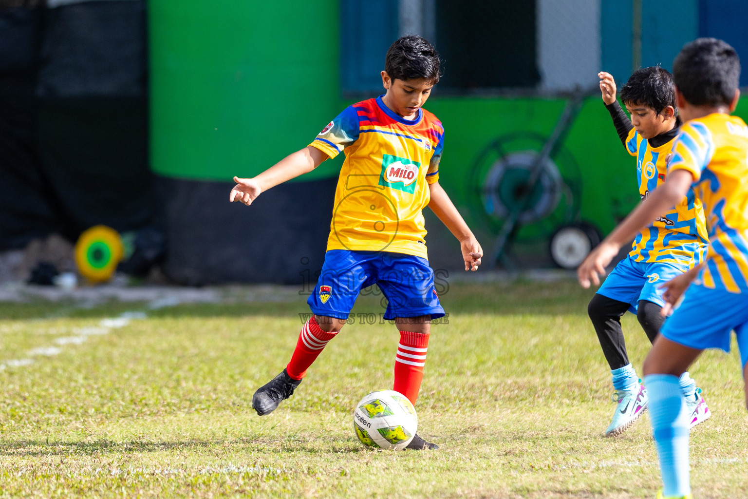 Day 2 of MILO Academy Championship 2025 was held on Friday, 14th February 2025 in Henveiru Stadium.
Photos: Mohamed Mahfooz Moosa / Images.mv
