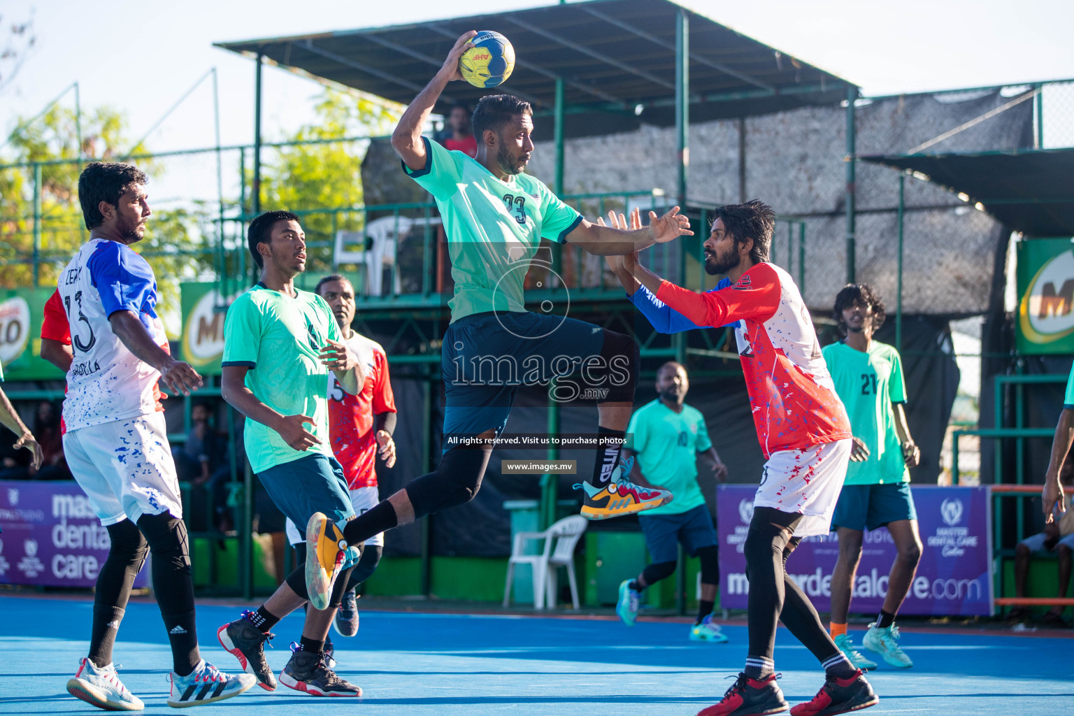 Day 6 of 6th MILO Handball Maldives Championship 2023, held in Handball ground, Male', Maldives on Thursday, 25th May 2023 Photos: Shuu Abdul Sattar/ Images.mv