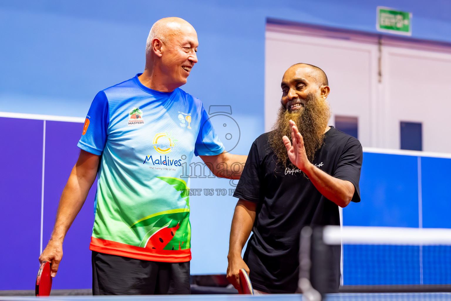 Day 3 of 1st Thoddoo Masters Table Tennis Tournament was held on Saturday, 23rd August 2025 in AA Thoddoo, Maldives. Photos: Nausham Waheed / images.mv