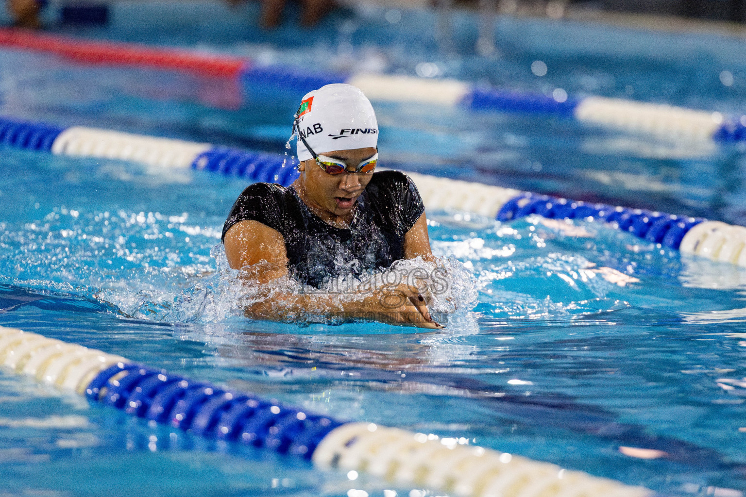 Day 4 of National Swimming Competition 2024 held in Hulhumale', Maldives on Monday, 16th December 2024. 
Photos: Hassan Simah / images.mv