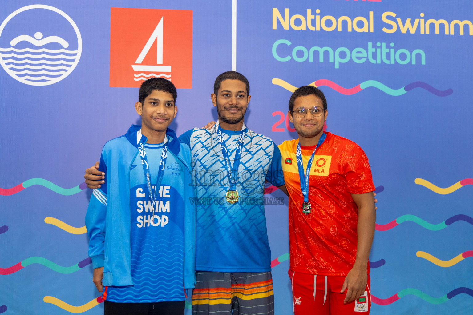 Day 6 of National Swimming Competition 2024 held in Hulhumale', Maldives on Wednesday, 18th December 2024. Photos: Mohamed Mahfooz Moosa / images.mv