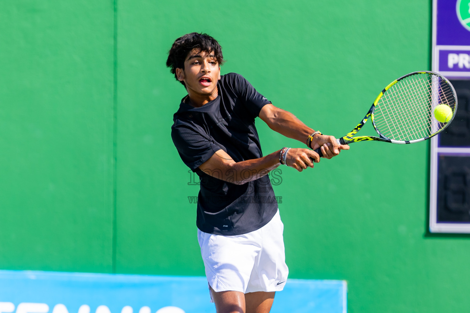 Day 2 of ATF Maldives Junior Open Tennis was held in Male' Tennis Court, Male', Maldives on Tuesday, 10th December 2024. Photos: Nausham Waheed / images.mv