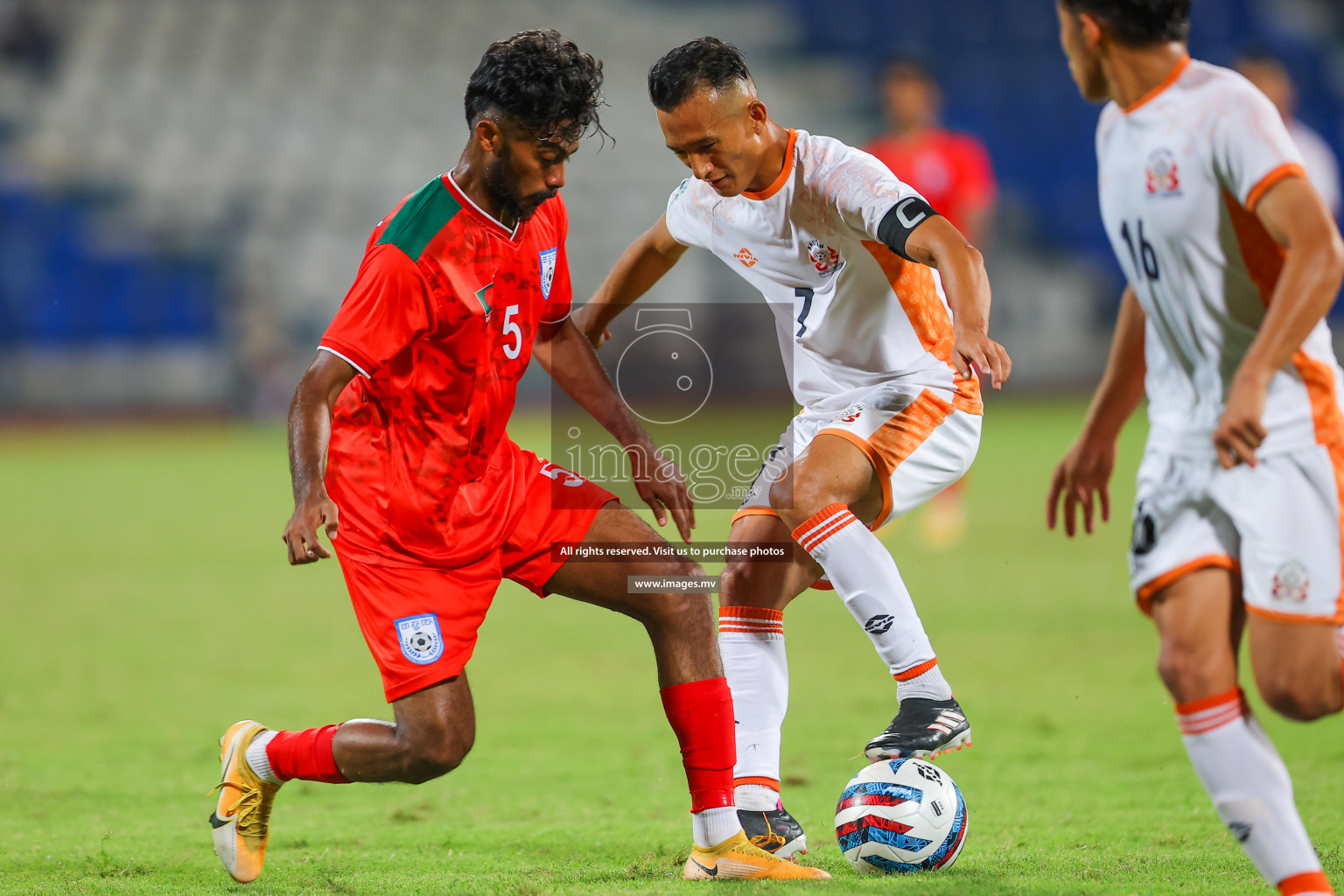 Bhutan vs Bangladesh in SAFF Championship 2023 held in Sree Kanteerava Stadium, Bengaluru, India, on Wednesday, 28th June 2023. Photos: Nausham Waheed / images.mv