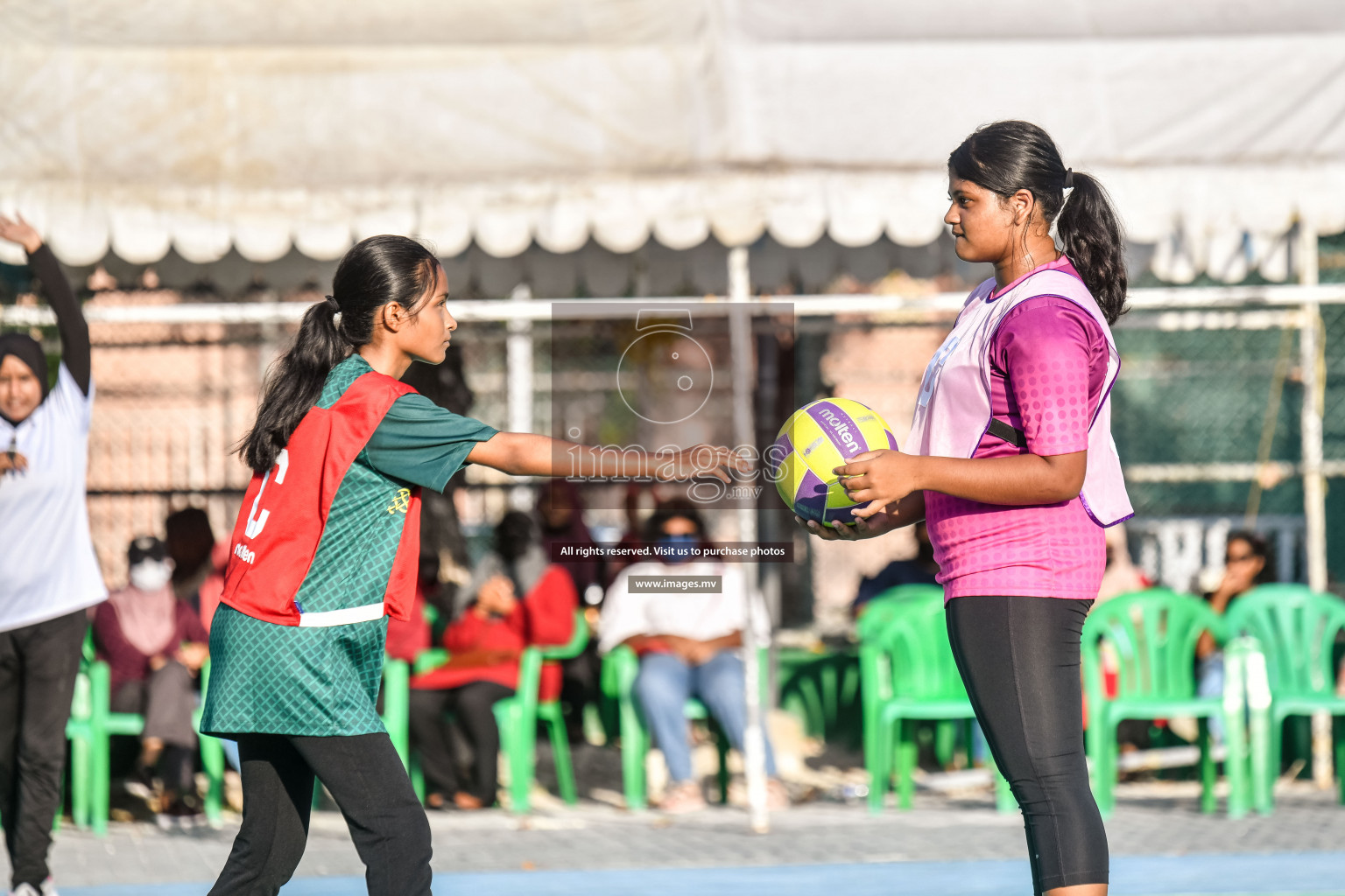 Day 5 of Junior Netball Championship 2022 on 9th March 2022 held in Male', Maldives. Photos by Nausham Waheed