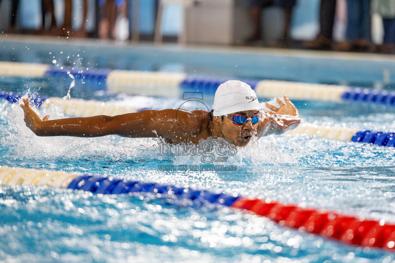 Day 4 of National Swimming Competition 2024 held in Hulhumale', Maldives on Monday, 16th December 2024. 
Photos: Hassan Simah / images.mv