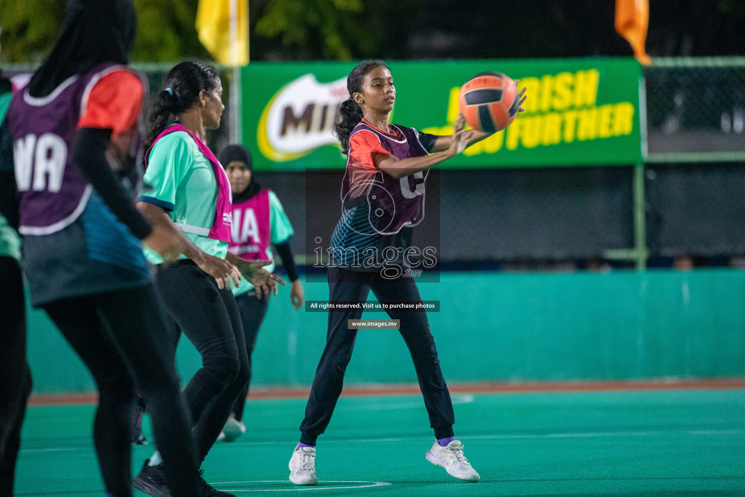 Day 1 of 20th Milo National Netball Tournament 2023, held in Synthetic Netball Court, Male', Maldives on 29th May 2023 Photos: Nausham Waheed/ Images.mv