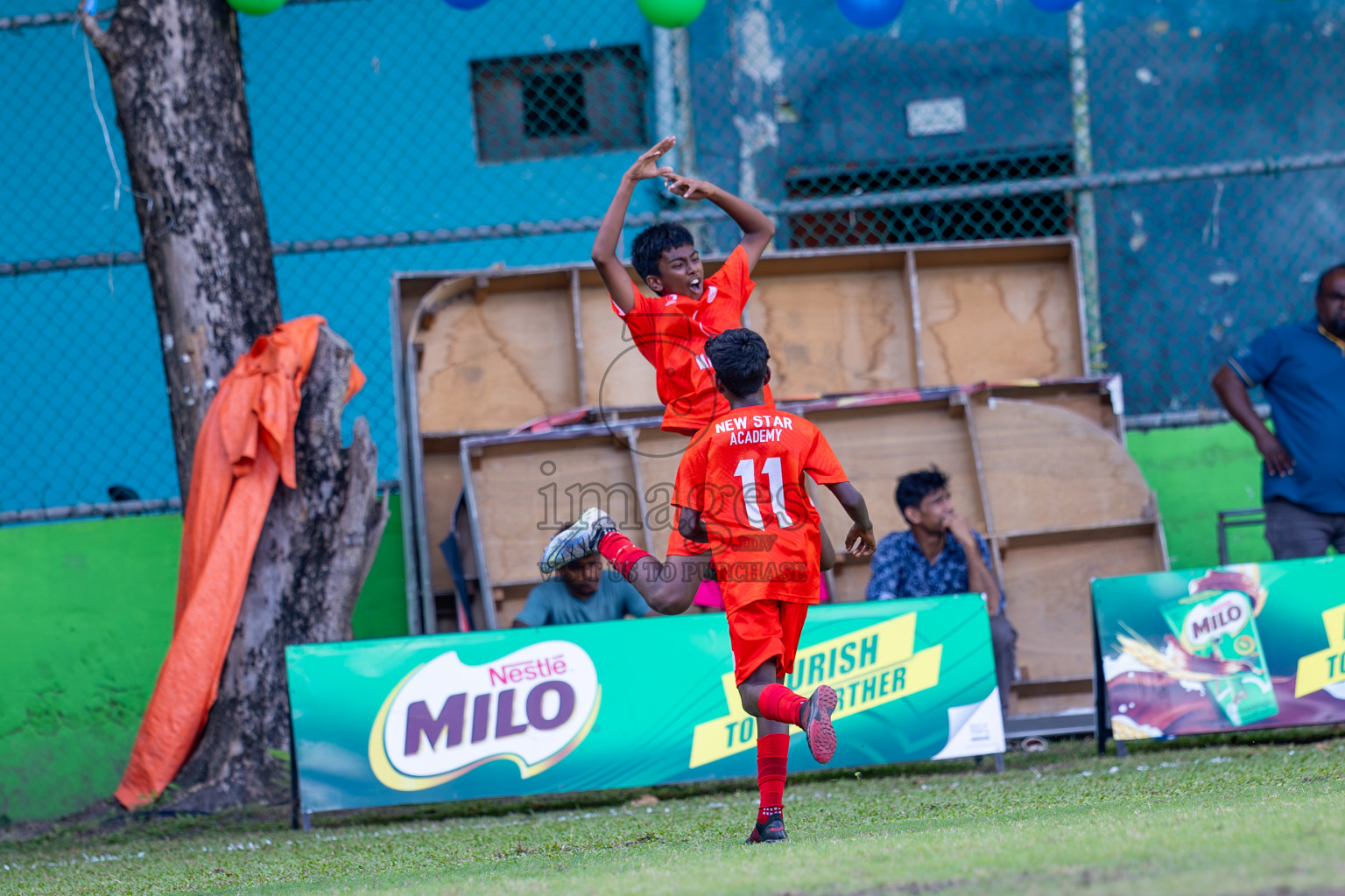 Day 4 of MILO Academy Championship 2024 (U-14) was held in Henveyru Stadium, Male', Maldives on Sunday, 3rd November 2024. Photos: Ismail Thoriq / Images.mv