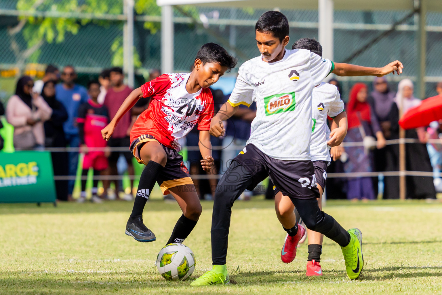 Day 1 of MILO Academy Championship 2025 (U-12) was held at Henveiru Stadium in Male', Maldives on Thursday, 1st May 2025. Photos: Nausham Waheed / images.mv