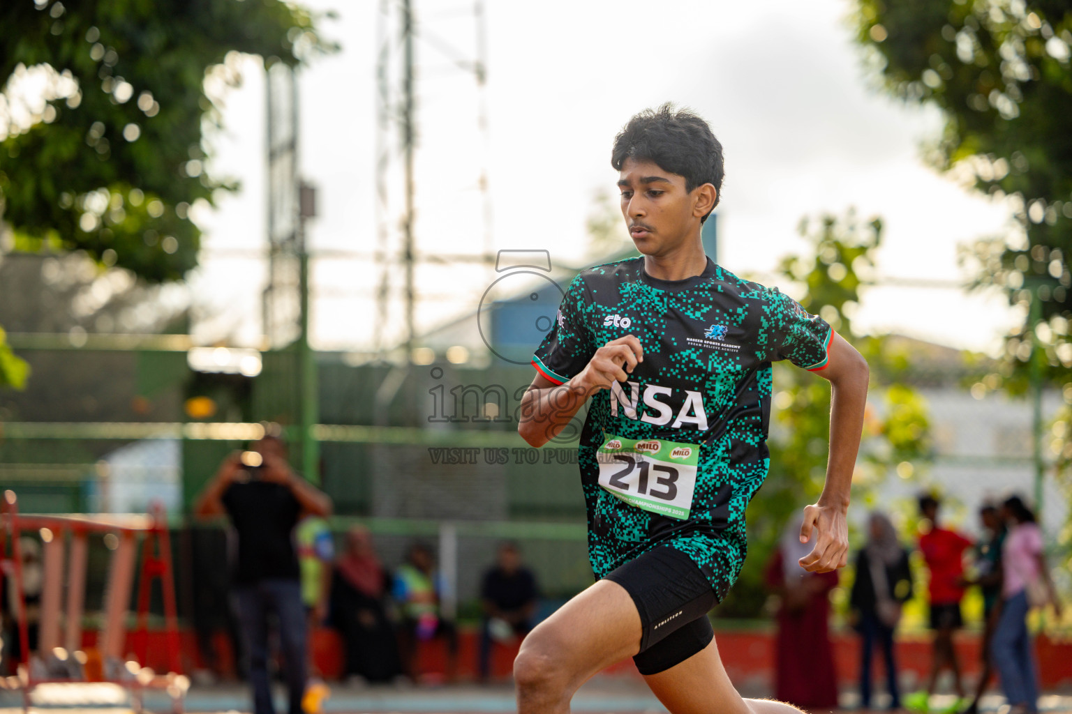 Day 2 of 12th Milo Association Championships was held in Ekuveni Track at Male', Maldives on Friday, 25th April 2025. Photos: Hassan Simah / images.mv
