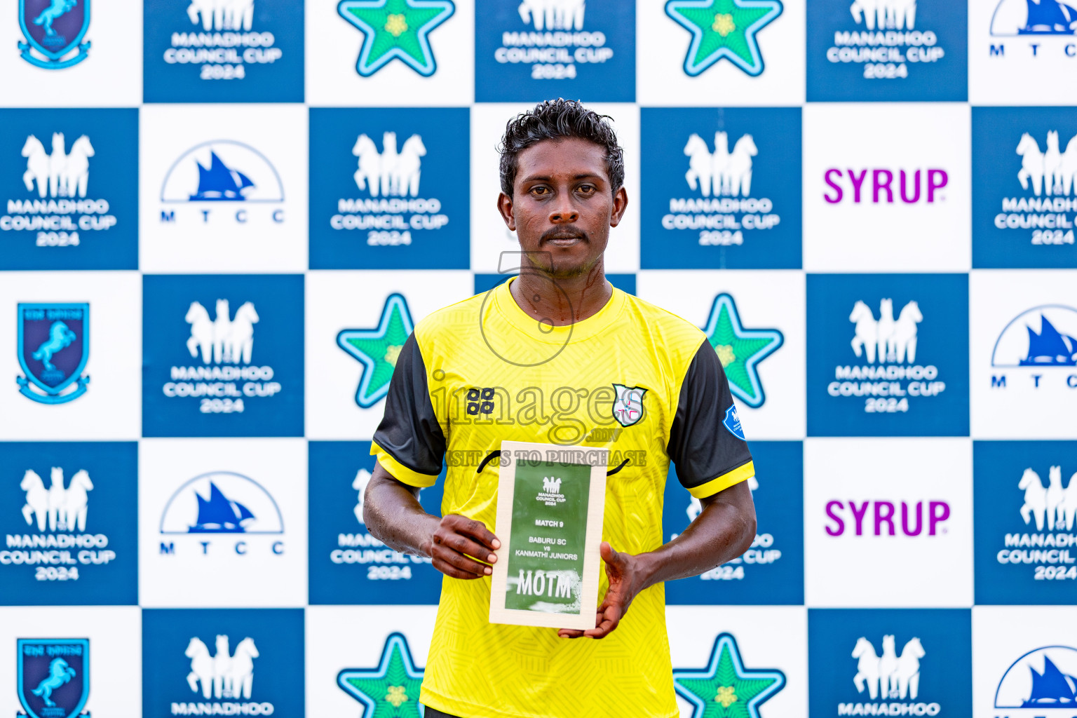 Baburu SC vs Kanmathi Juniors from Manadhoo Council Cup 2024 in N Manadhoo Maldives on Friday, 23rd February 2023. Photos: Nausham Waheed / images.mv