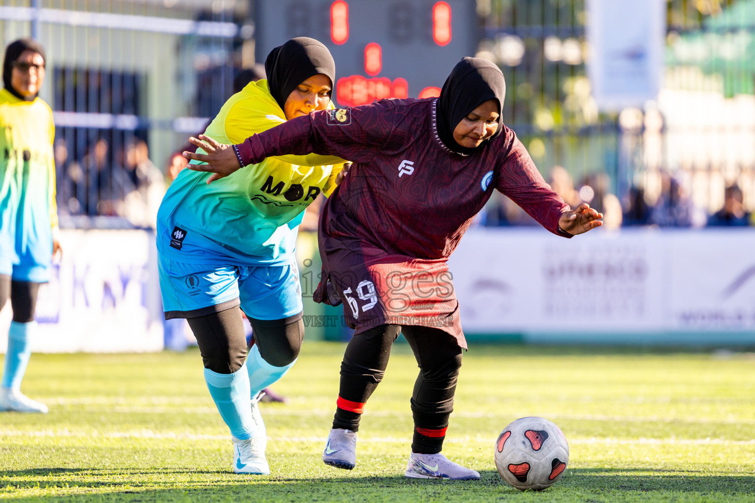 Kihaadhoo vs Hithaadhoo in Day 3 of Better in Baa Futsal Fiesta 2025 Woman's division held in B. Eydhafushi, Maldives on Friday, 7th November 2025. Photos: Nausham Waheed / images.mv