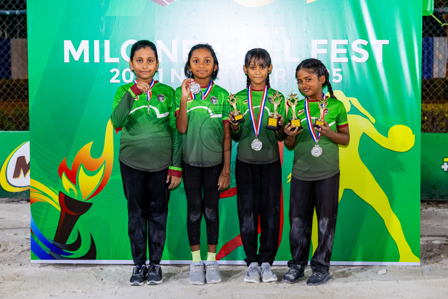 Day 2 of MILO Netball Fest 2025 was held in Cental Park, Hulhumale', Maldives on Friday, 21st November 2025. Photos: Nausham Waheed / images.mv