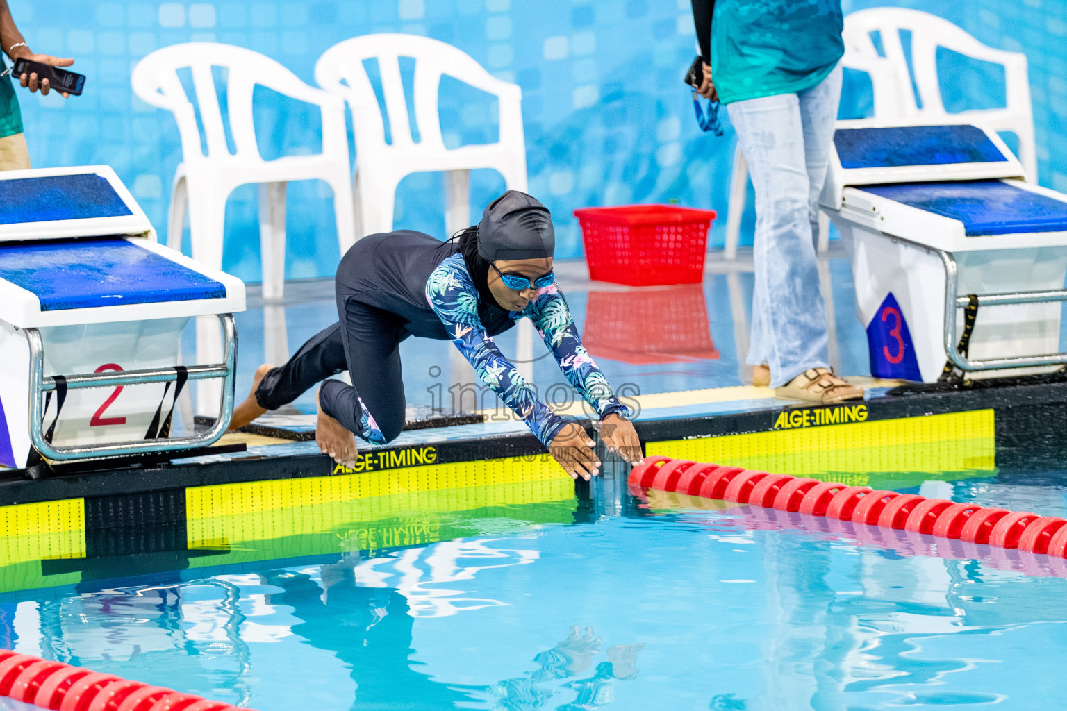 Day 3 of BML 6th National Kids Swimming Kids Festival 2025 held in Hulhumale', Maldives on Wednesday, 5th November 2024. 

Photos: Hassan Simah / images.mv