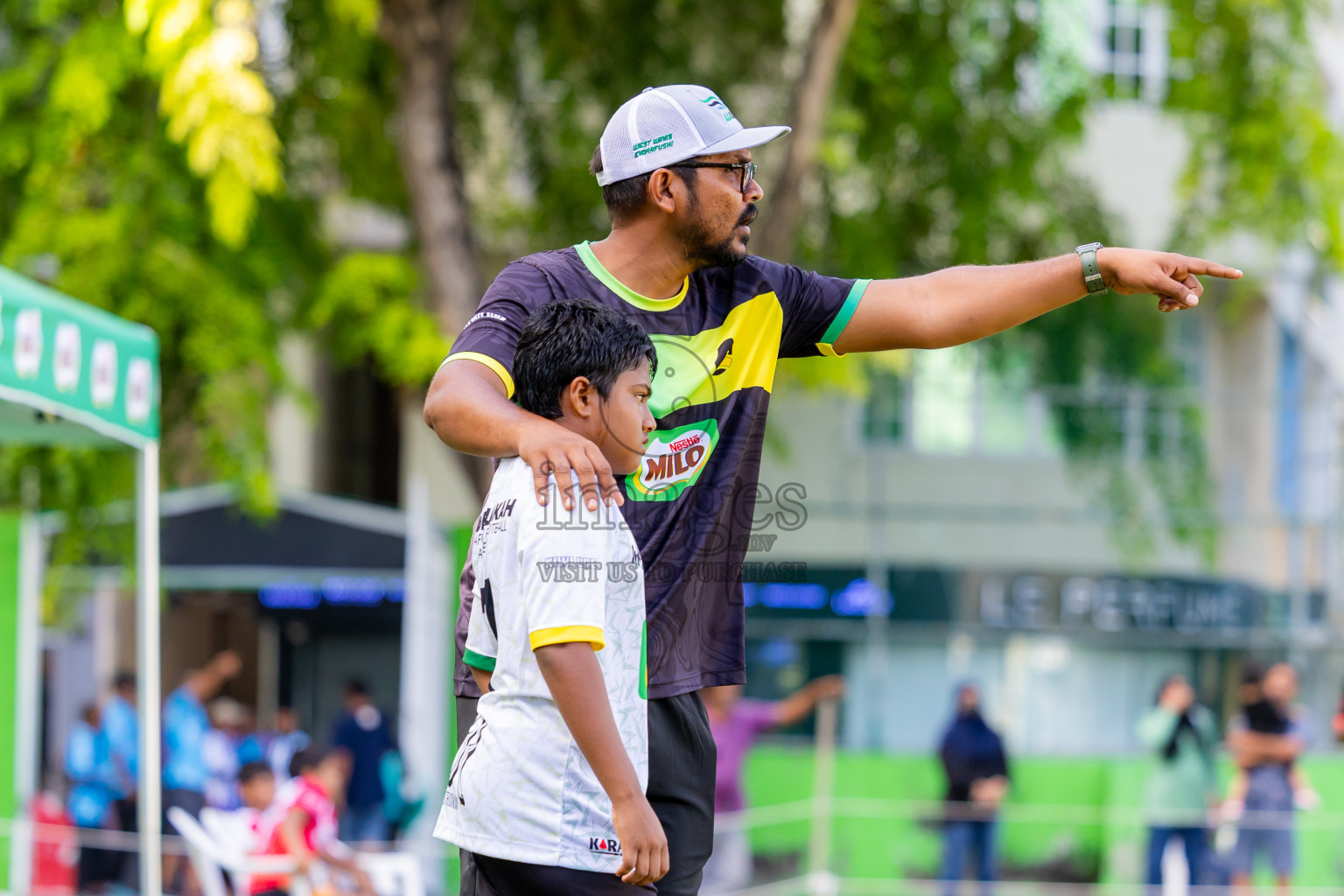 Day 1 of MILO Academy Championship 2025 (U-12) was held at Henveiru Stadium in Male', Maldives on Thursday, 1st May 2025. Photos: Nausham Waheed / images.mv