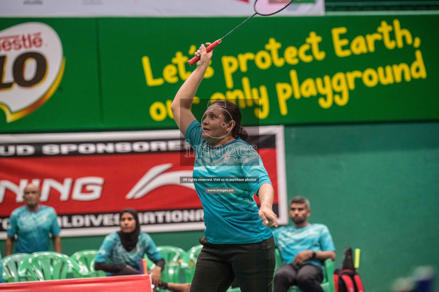 Day 3 of Badminton association mixed group championship 2021 held in Male', Maldives Photos by Nausham Waheed