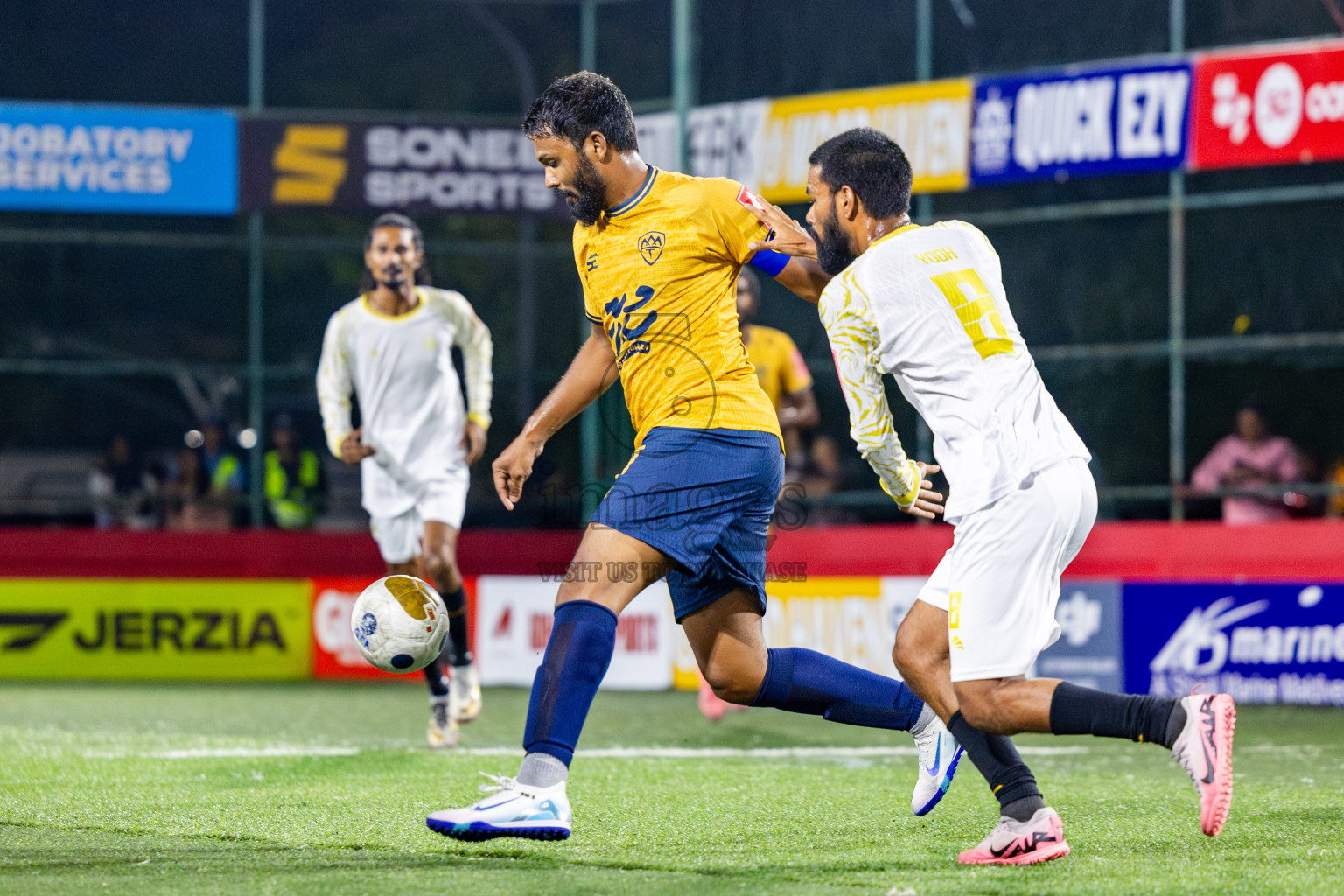 Mahchangoalhi vs Maafannu in zone round on Day 31 of Golden Futsal Challenge 2025 was held on Tuesday , 4th February 2025, in Hulhumale', Maldives. Photos: Nausham Waheed / images.mv