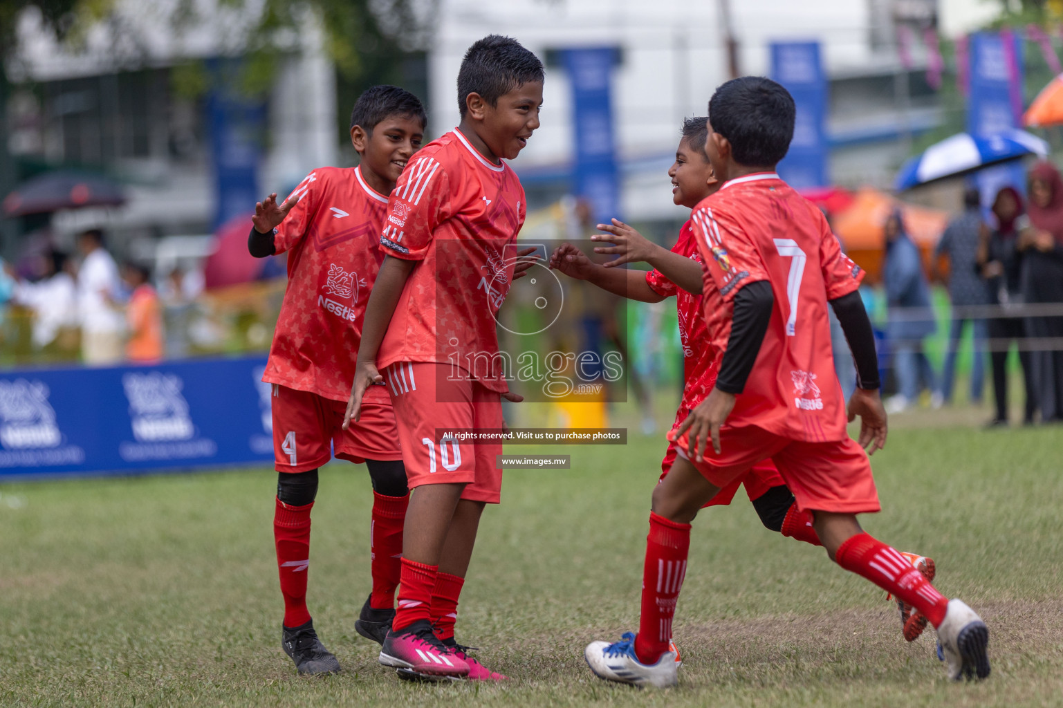 Day 2 of Nestle kids football fiesta, held in Henveyru Football Stadium, Male', Maldives on Thursday, 12th October 2023 Photos: Shuu Abdul Sattar / mages.mv