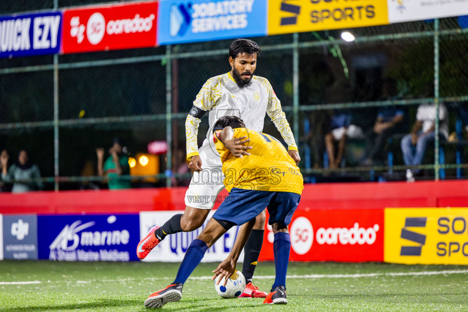 Mahchangoalhi vs Maafannu in zone round on Day 31 of Golden Futsal Challenge 2025 was held on Tuesday , 4th February 2025, in Hulhumale', Maldives. Photos: Nausham Waheed / images.mv