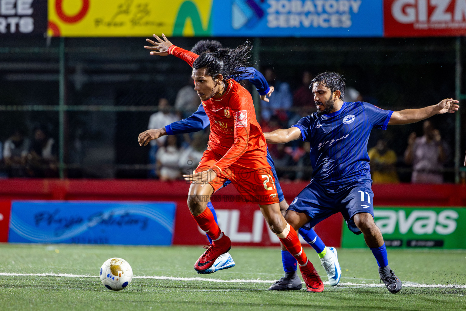 GA Villingili vs GA Dhevvadhoo in Zone round Day 28 of Golden Futsal Challenge 2025 was held on Saturday , 1st February 2025, in Hulhumale', Maldives. Photos: Nausham Waheed / images.mv