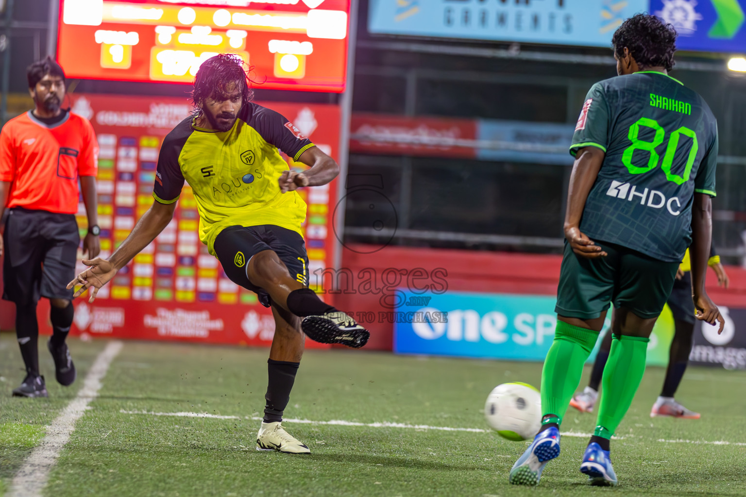 Hulhumale vs Machchangoalhi in Day 32 of Golden Futsal Challenge 2024, held on Saturday, 17th February 2024 in Hulhumale', Maldives 
Photos: Ismail Thoriq / images.mv