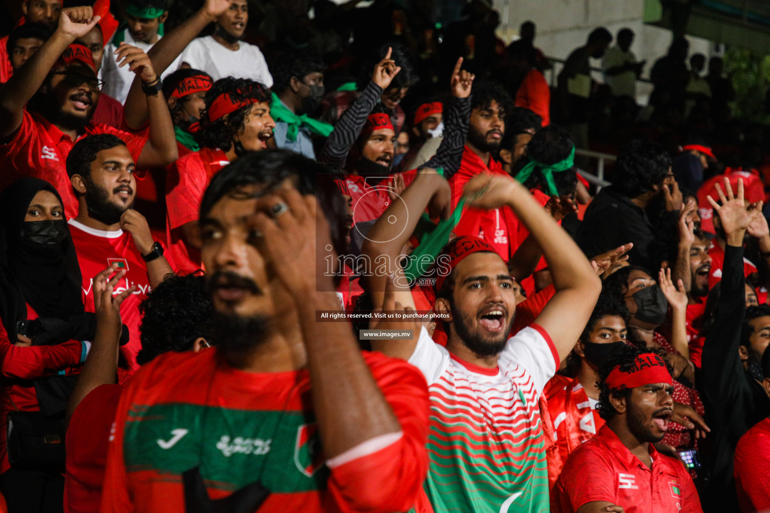 Maldives vs Nepal in SAFF Championship 2021 held on 1st October 2021 in Galolhu National Stadium, Male', Maldives
