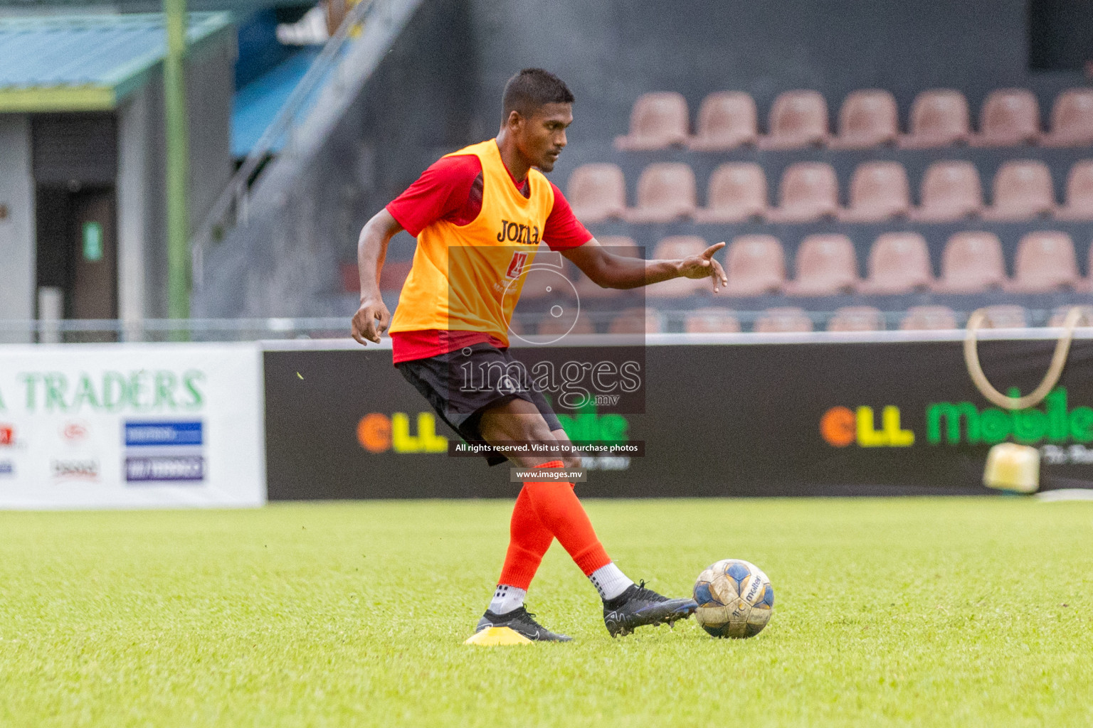 Training session for the Maldives national football team in preparation for the upcoming match against Bangladesh, held in Football Stadium, Male', Maldives on Tuesday, 10th October 2023 Photos: Nausham Waheed/ Images.mv