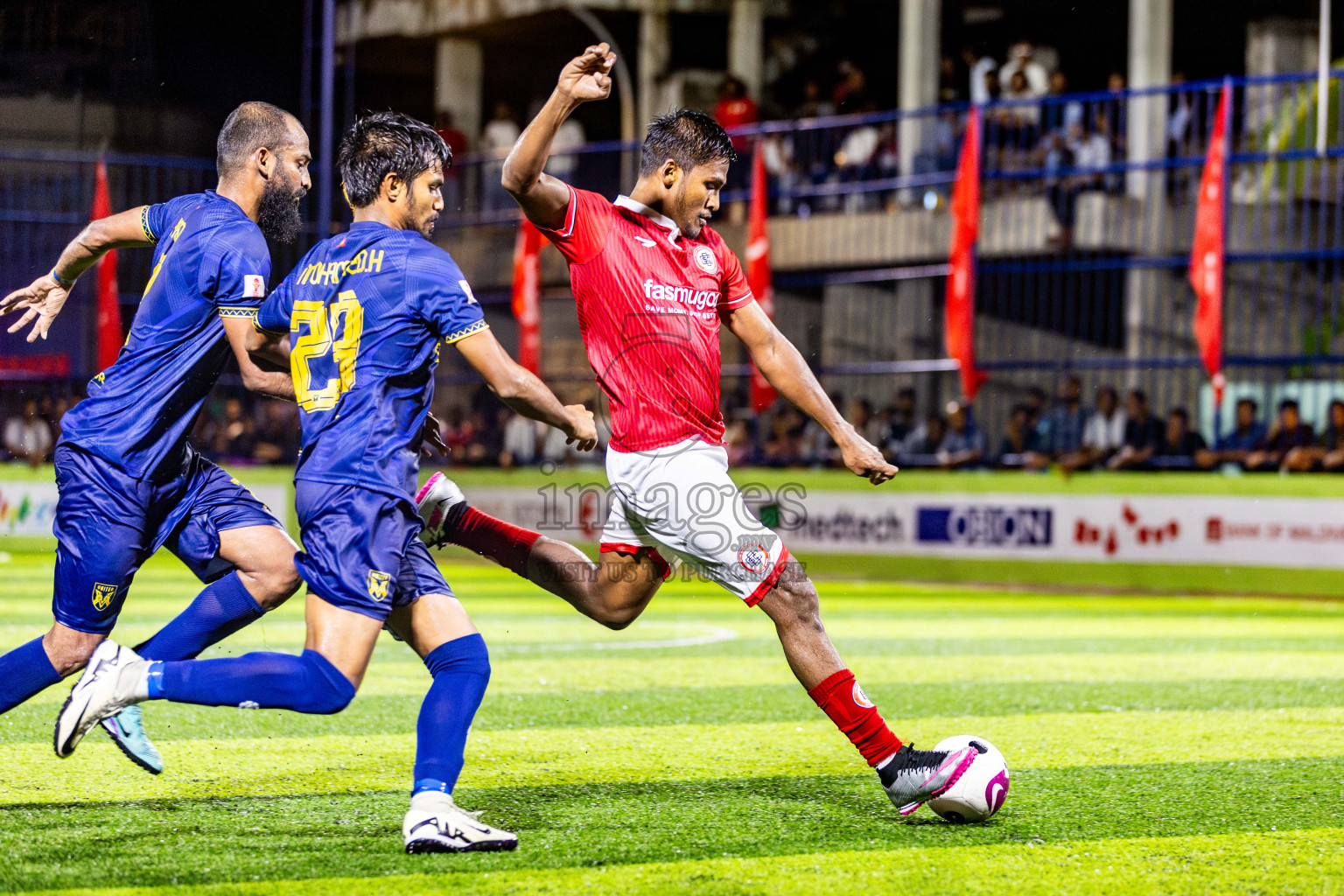 United V vs CC Sports Club in Semi Final of Eydhafushi Futsal Cup 2024 was held on Monday , 15th April 2024, in B Eydhafushi, Maldives Photos: Nausham Waheed / images.mv