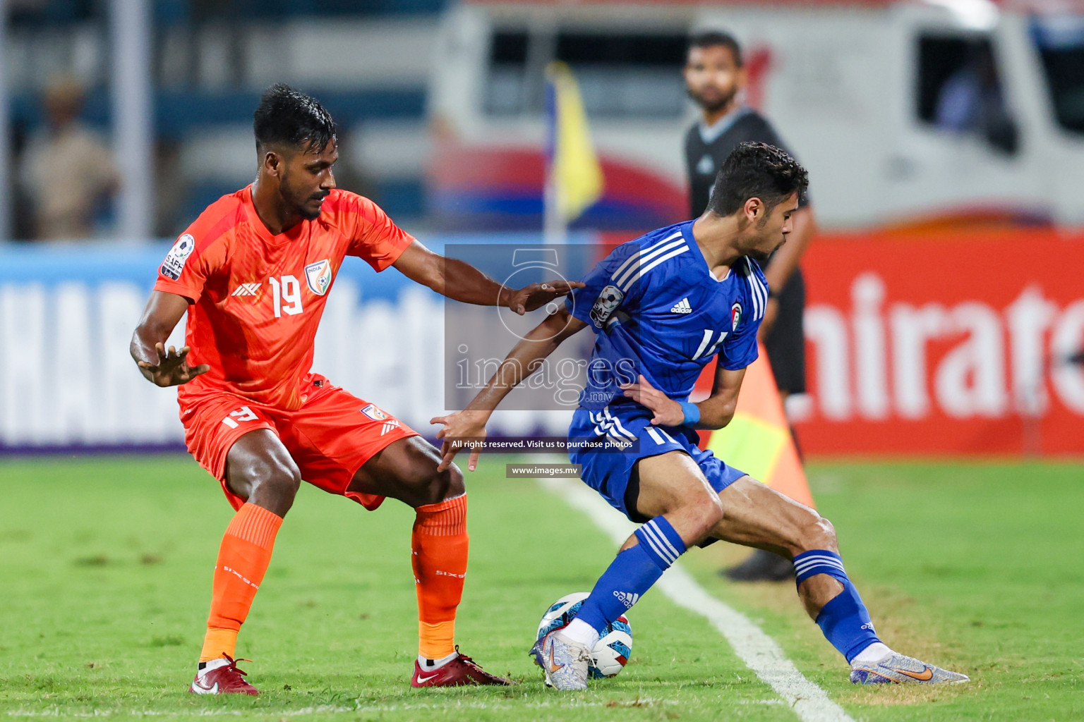 Kuwait vs India in the Final of SAFF Championship 2023 held in Sree Kanteerava Stadium, Bengaluru, India, on Tuesday, 4th July 2023. Photos: Nausham Waheed / images.mv