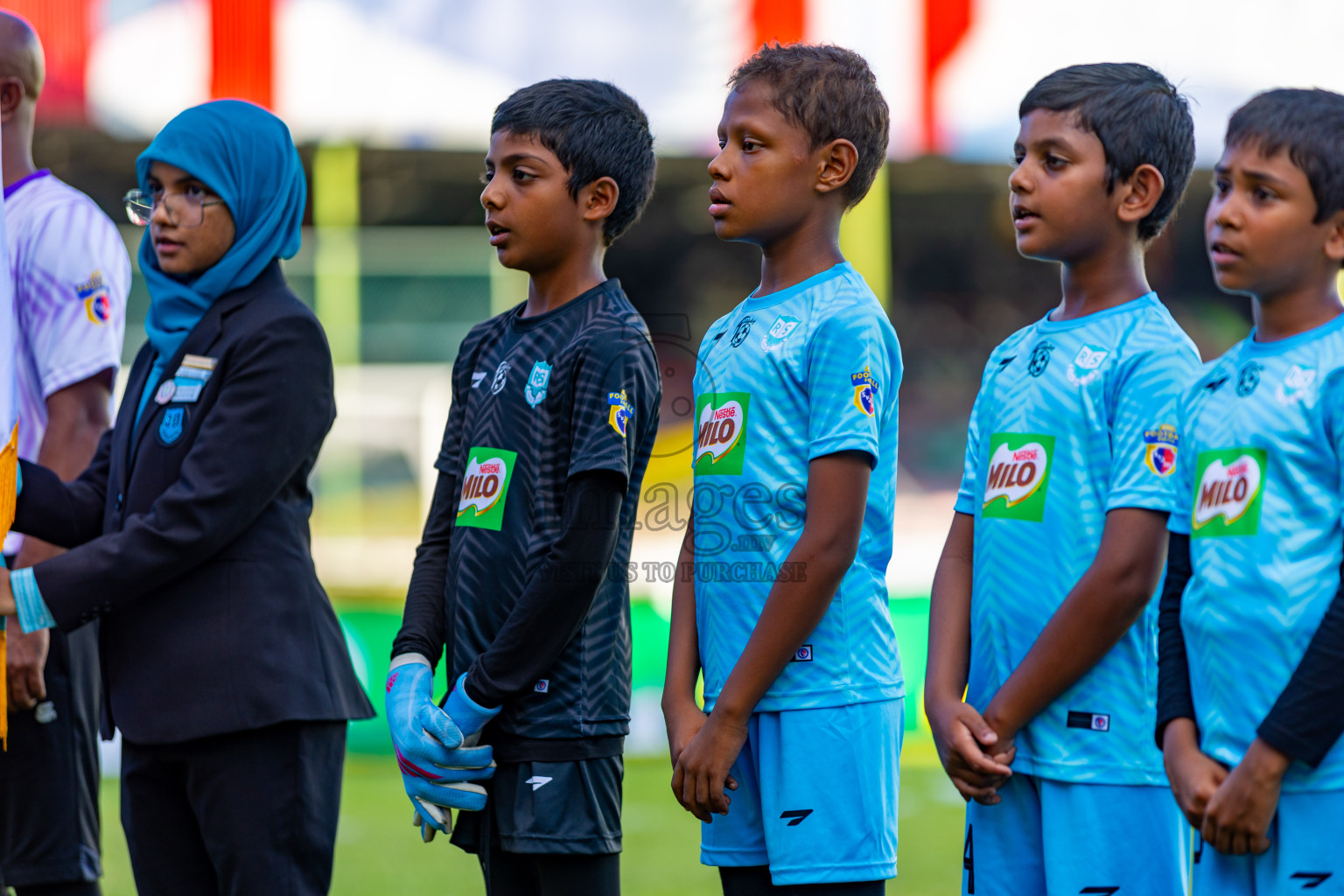 Day 2 of MILO Kids Football Fiesta was held at National Stadium in Male', Maldives on Saturday, 24th February 2024.