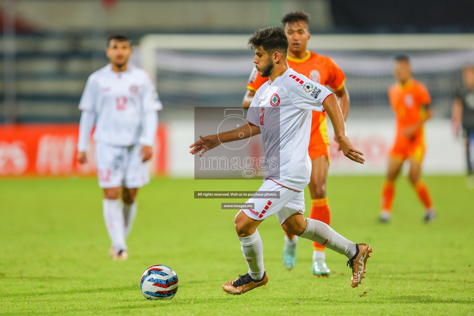 Bhutan vs Lebanon in SAFF Championship 2023 held in Sree Kanteerava Stadium, Bengaluru, India, on Sunday, 25th June 2023. Photos: Nausham Waheed, Hassan Simah / images.mv