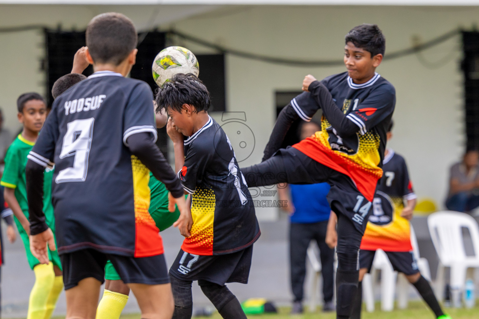 Day 1 of MILO Academy Championship 2024 - U12 was held at Henveiru Grounds in Male', Maldives on Thursday, 4th July 2024. Photos: Shuu Abdul Sattar / images.mv