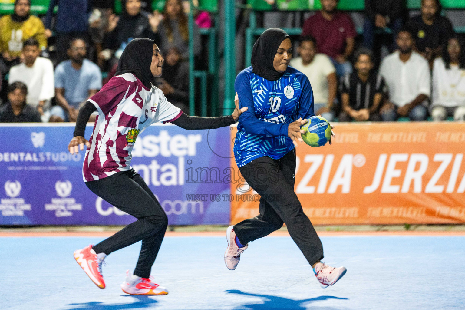 Day 14 of 10th National Handball Tournament 2023, held in Handball ground, Male', Maldives on Monday, 11th December 2023 Photos: Nausham Waheed/ Images.mv