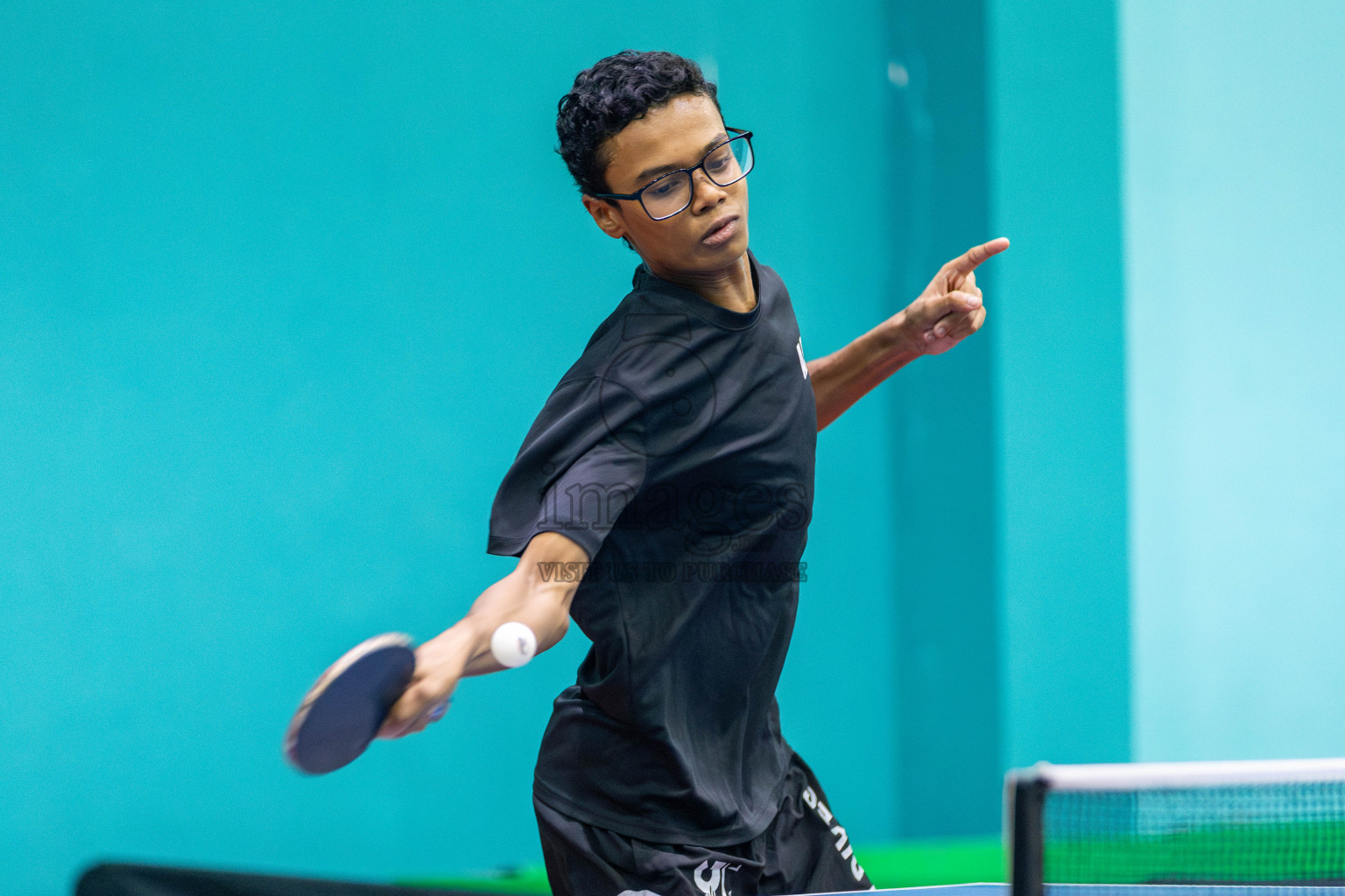 Day 3 of Interschool Table Tennis Tournament 2025 held at Male' TT Hall, Male', Maldives on Saturday, 17th May 2025. Photos By: Mohamed Mahfooz Moosa / images.mv