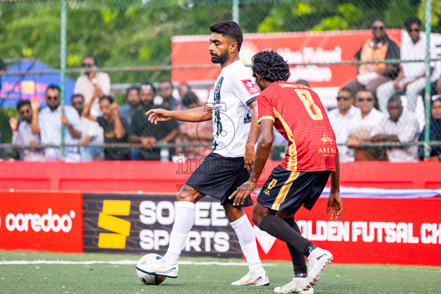 K Dhiffushi vs K Maafushi in Day 15 of Golden Futsal Challenge 2025 was held on Sunday, 19th January 2025, in Hulhumale', Maldives. Photos: Nausham Waheed / images.mv