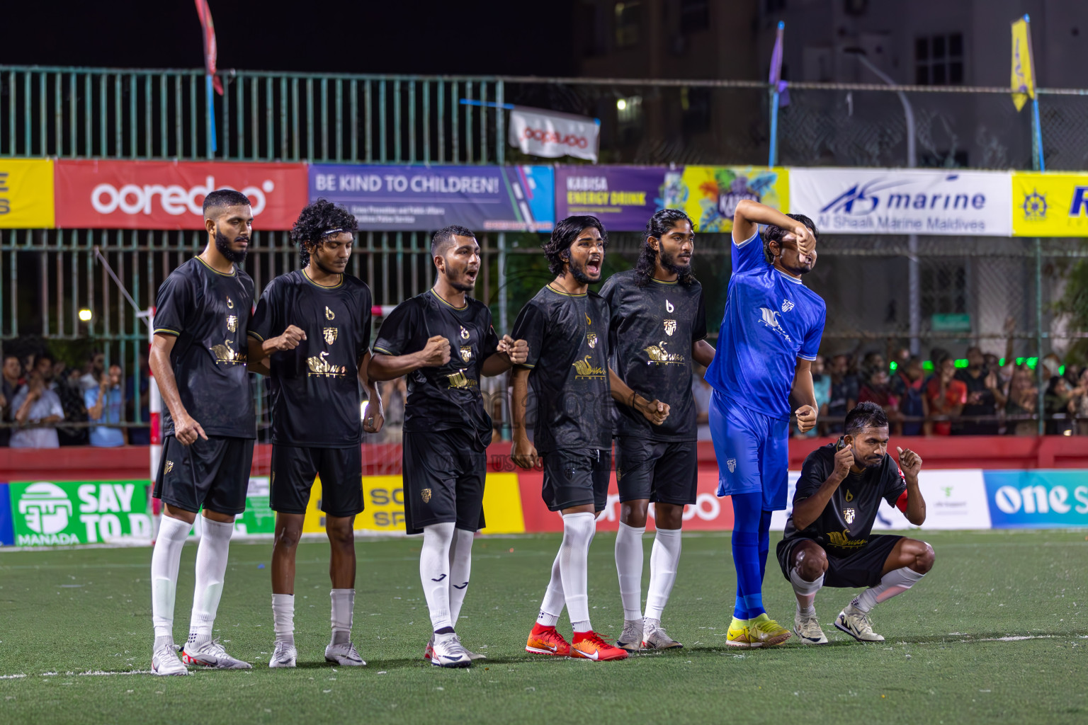 HA Utheemu vs HDh Naivaadhoo in Zone 1 Final on Day 389 of Golden Futsal Challenge 2024 which was held on Saturday, 24th February 2024, in Hulhumale', Maldives Photos: Ismail Thoriq / images.mv