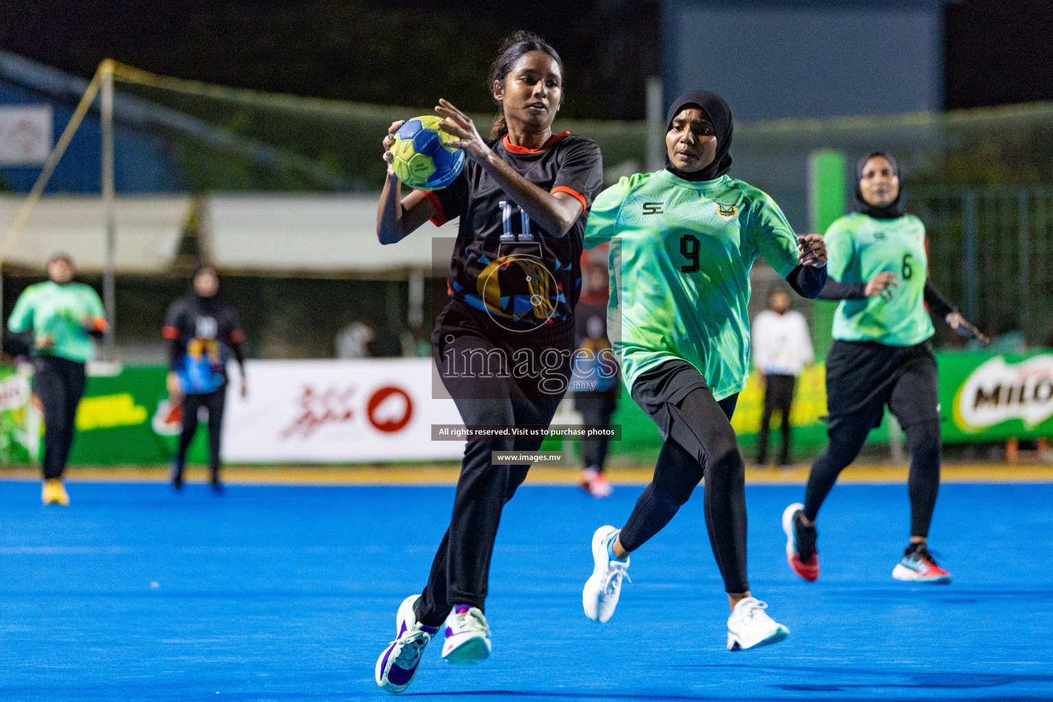 Day 4 of 7th Inter-Office/Company Handball Tournament 2023, held in Handball ground, Male', Maldives on Monday, 18th September 2023 Photos: Nausham Waheed/ Images.mv